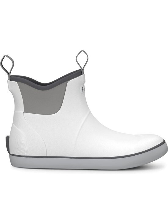 ?Men\'s Solid White High Top Comfortable Wide Toe Fishing Deck Boots main image 5